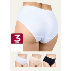 Комплект нижнего белья ZAZU, размер 4XL, белый, черный, бежевый