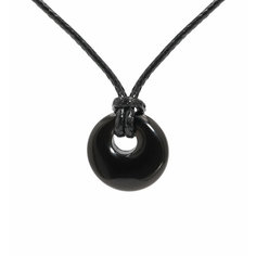 Колье SILVARIE, агат, длина 58 см, Черный агат
