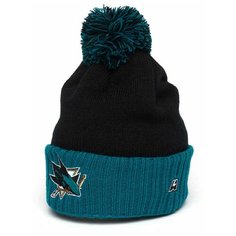 Шапка Atributika & Club San Jose Sharks, размер 55-58, черный