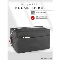 Несессер Bugatti, 14х14х27 см, , черный