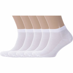 Носки RuSocks, комплект, 5 пар, размер 27, белый