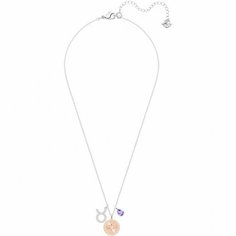 Колье SWAROVSKI, кристаллы Swarovski, синий, серебряный, золотой