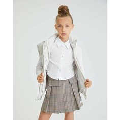Рубашка Gloria Jeans, размер 9-10л/140 (34), белый