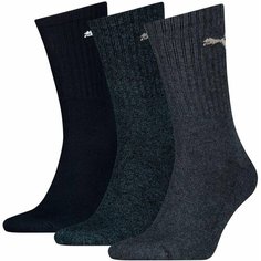 Носки PUMA, комплект, 3 пары, размер 3538, синий