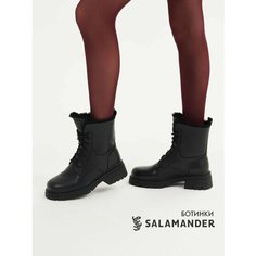 Ботинки тимберленды Salamander, размер 40, черный