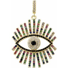 Подвеска Nouvelle mode, фианит, золотистый