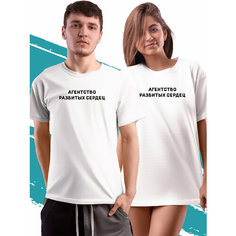 Футболка агентство разбитых сердец, размер XL, белый Phil Shop