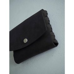 Визитница SHERWD, фактура гладкая, черный