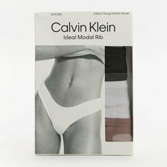 Трусы CALVIN KLEIN, комплект из 3 шт., размер S, мультицвет