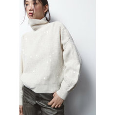 Свитер Befree Basic, размер S/170, , светло-бежевый