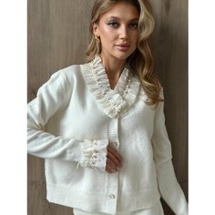 Кардиган EMBERENS, размер One Size, , молочный