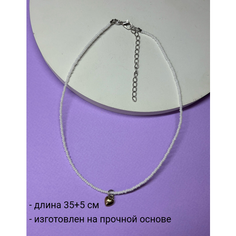 Чокер SIDORINA SOFIA ACCESSORIES, перламутр, бисер, длина 35 см, золотой