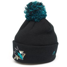 Шапка Atributika & Club San Jose Sharks, размер 55-58, черный