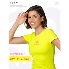 Футболка S.P.S.M. Спорт, размер 2XS, желтый