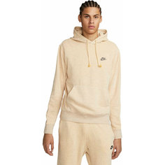 Худи спортивное NIKE M NK CLUB+ PO HOODIE REVIVAL, размер XS, , бежевый