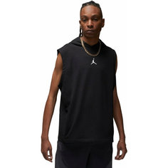 Худи спортивное NIKE Jordan Dri-FIT Sport Fleece Sleeveless Hoodie, размер S, , черный