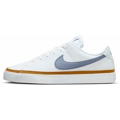 Кеды NIKE Court Legacy Next Nature, полнота F (EU)/ на среднюю стопу, размер 6,5 US, белый