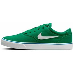 Кеды NIKE SB Chron 2 Canvas, полнота F (EU)/ на среднюю стопу, размер 11 US, зеленый