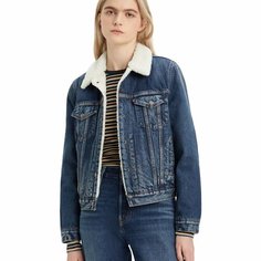 Джинсовая куртка Levis Women Original Sherpa Trucker Jacket, размер S, синий Levis®