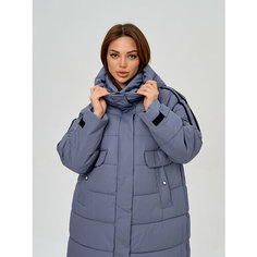 Пуховик , размер 42, темно-серый Нет бренда