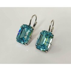Серьги SARRSA, кристалл, бирюзовый