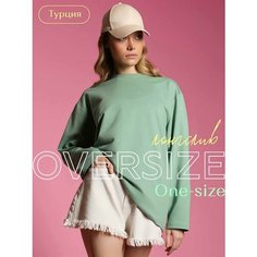 Лонгслив LUIGGI FENZO Оверсайз, размер one size, , мятный