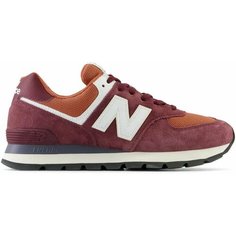 Кроссовки New Balance 574, размер 4,5 US, оранжевый, бордовый
