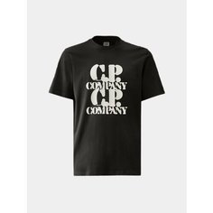 Футболка C.P. COMPANY 30/1 Jersey Graphic, размер M, чёрный