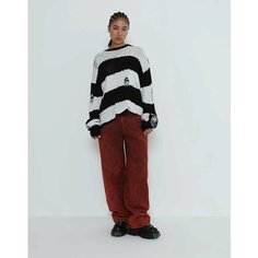 Джинсы багги Gloria Jeans Ready! Steady! Go!, размер M/170 (44-46), красный/черный