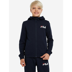 Толстовка Fila, размер 146-152, темно-синий