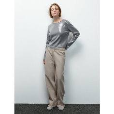 Брюки Befree Basic, размер XS/170, бежевый меланж