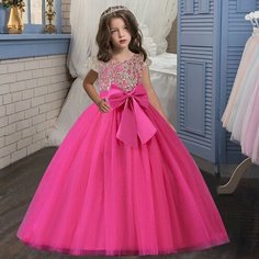 Платье, размер 120, фуксия Max Garment