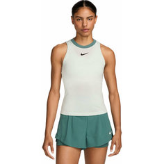 Майка спортивная NIKE W NKCT DF ADVTG TANK, размер L, белый-зеленый