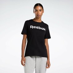 Футболка спортивная Reebok Read Graphic T-Shirt, размер 2XS INT, черный