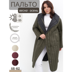 Куртка NELIY VINCERE, размер 62, хаки, черный