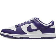 Кеды NIKE NIKE DUNK LOW Retro "Court Purple“, полнота F (EU)/ на среднюю стопу, размер 9,5 US, белый/фиолетовый