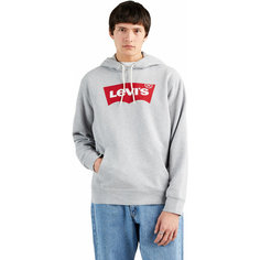 Худи Levis Men Standard Graphic Hoodie, размер XS, , серый/красный Levis®