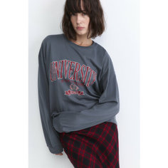 Лонгслив Befree Young, размер XS/170, , серый принт