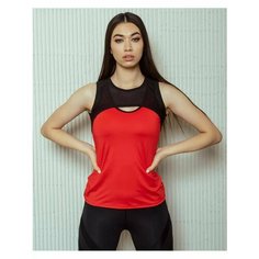 Майка спортивная Rowan, размер XL, черный, красный