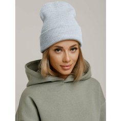 Шапка бини INVERNO, размер 54-58, серый-меланж