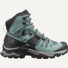 Ботинки Salomon Quest 4 Gtx W, размер RU 38 UK 6 USw 7.5 СМ 24, зеленый, серый