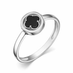 Кольцо The Jeweller, серебро, 925 проба, оникс, размер 16.5 мм.,18 мм.,19 мм.