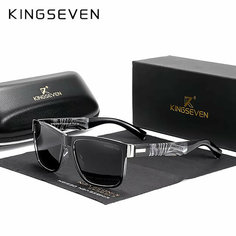 Солнцезащитные очки KINGSEVEN, серебристый/черный