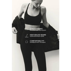 Топ спортивный Befree Sport, размер M/L/170, чёрный