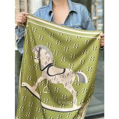 Платок Ruccko,70х70 см, оливковый