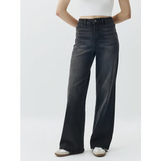 Джинсы широкие Sela Wide Leg, размер M, темно-серый деним