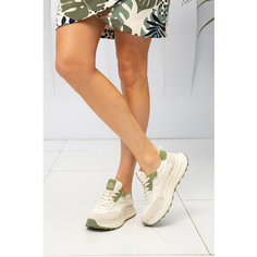 Кроссовки TERVOLINA, полнота 6 (RU)/ на среднюю стопу, размер 38, White/Green