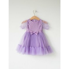 Платье TRENDYCO Kids На праздник и каждый день, размер 104, сиреневый