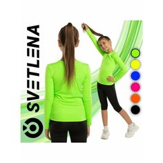 Лонгслив SVETLENA, размер 128, Зеленый неон