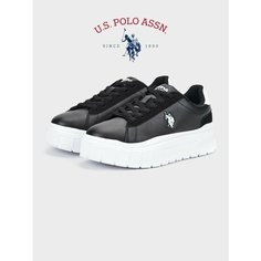 Кеды U.S. POLO ASSN., полнота 6 (RU)/ на среднюю стопу, размер 36, черный